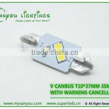 Auto LED lamp T10*37mm 3SMD with warning canceller V Canbus