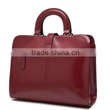 2015 Latest Fashion Casual Wine Red Leather Handbags Sale photo-5