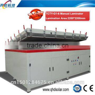 Manual solar module laminator