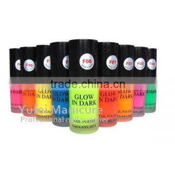 Glow in the dark fluorescent nail polish 10 different popular color