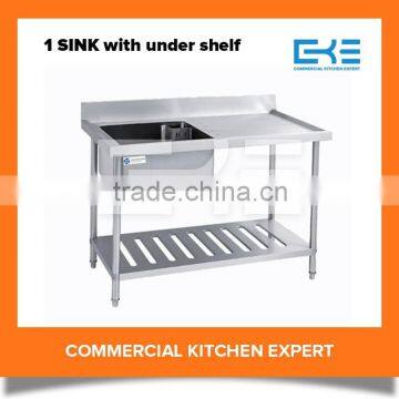 Hotel Kitchen Used Commercial Outdoor Stainless Steel Sink With Drain Board