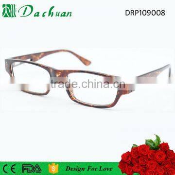 2016 polycarbonate PC injection pharmacy reading glasses with metal hinge