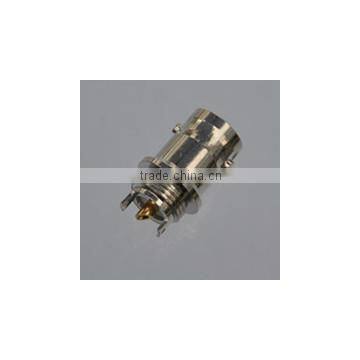 Panel mounting BNC connector female jack for cable soldering