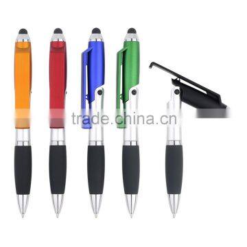 Screen touch pen stylus pen can be use for phone stand, Customized Advertising Promotional plastic Touch Pen