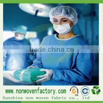 Most popular products clothing fabrics, medical fabric nonwoven lab coats,surgical cloth