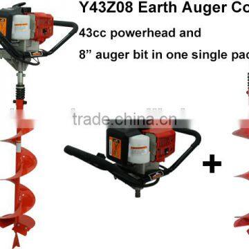 Y43Z08 43cc One Man Earth Auger tree planting digging machines