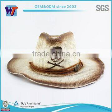 100% Cotton Fashion Wool Blaze Orange Cowboy Hat photo-2