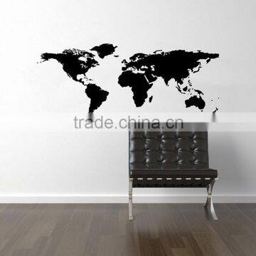 DIY world map vinyl wall sticker, enjoy it!