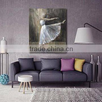 2016 Handmade on board MB016 High Quality Home Decoration Sexy Dancer girl Art Wall Oil Painting