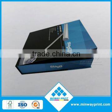 2014 hot sale matte lamination handmade rigid cardboard box paper gift box with lid fasion style