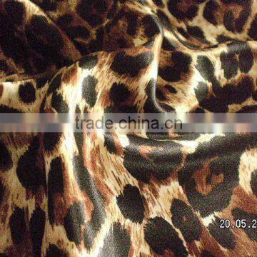 Print Polyester Wave Satin Fabric for dress
