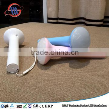 rechargeable led torch light with fixture RGB changing table light 4w