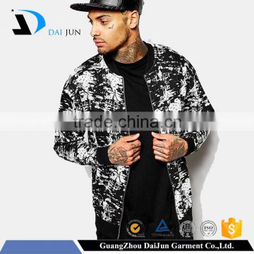 Daijun oem new deisng high quality cheap cotton custom black running sports design jacket