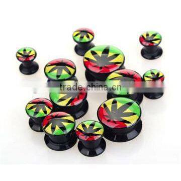 New Style fashion UV maple ear plug piercing