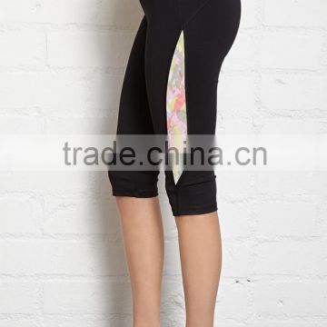 With Sublimation Waistband And Side Panel Women Fitness Pants