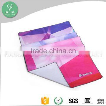 Water Absorbing Microfiber Sublimation Printed Non Slip Yoga Towel photo-2