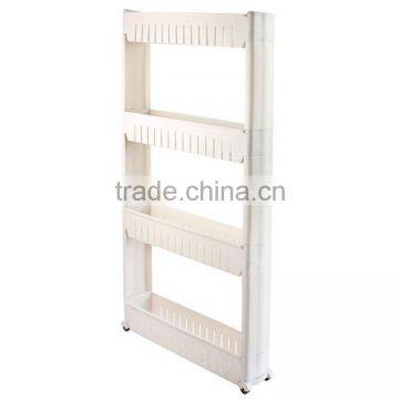 Best selling pp 4 layers plastic storage shelf