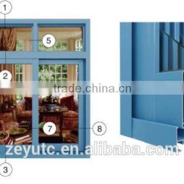 High Quality Aluminium Profile for Door and Window With Wood Grain photo-5