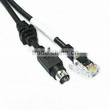 DIN Cable Assemblies with Nine-pin Mini DIN to 4P4C Plugs