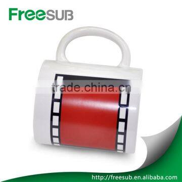 White Ceramic 11oz Customed Shape Color Changing Mugs Wholesale Sublimation Products photo-2