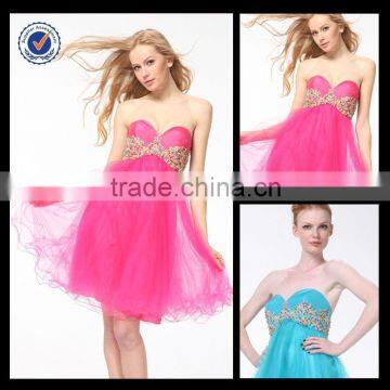 H0041 Babydoll Lace Up Knee Length Homecoming Dress Cheap