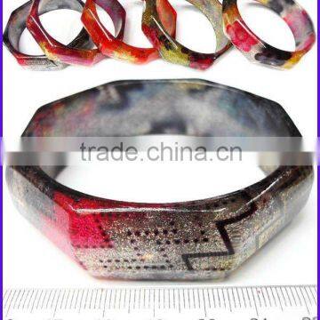 Fashion Resin Transparent Bangles(FCH-10636)