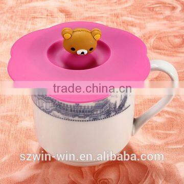 New design Silicone Glass Cup Cover Coffee Mug Cap