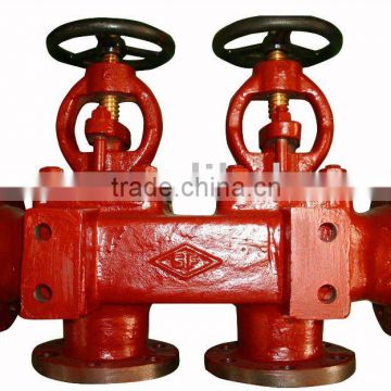 Marine single arrangement suction globe valve box