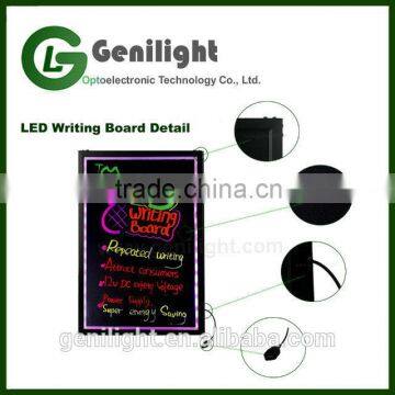 LED Menu Board 40 x 60cm Message Sign Display Dry Erase Fluorescent Neon Writing photo-4