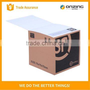 Promotional logo printing on sheets and sides cube notepad stationery