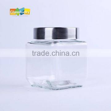 wholesale 200ml square glass jar with metal lid for honey,glass jars,jars with metal lid