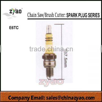 spare parts for brush cutter/ chain saw : spark plug series E6TC 74.5mm