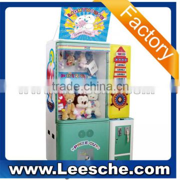 Coin operated mini plush toy gift key master arcade crane claw vending simulator game machine