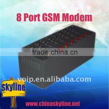 HOT SALE! 8 Channel GSM Modem RS232 low cost/Bulk SMS platform/Cluster sending SMS