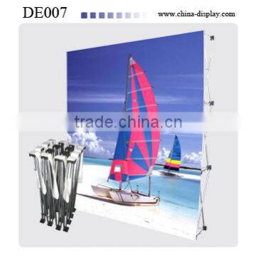 Straight fabric pop up stand display wall backdrop pop display stand