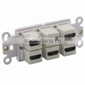 6 Ports HDMI Female to Female Inner Face Plate Wall Plate