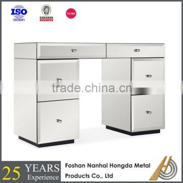 Luxury bedroom furniture bedside table mirrored night stand