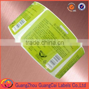 OEM product description sticker permanent sticker private label