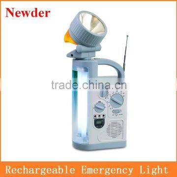 2x6W rechargeable lamp with radio MODEL SF-178B