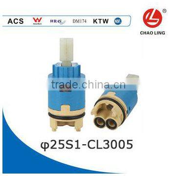 25mm plastic ceramic cartridge with upc faucet parts