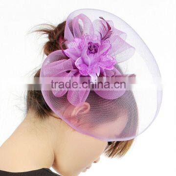 MYLOVE Purple Veil Feather Hat Fascinations Halloween Costumes MLSM007