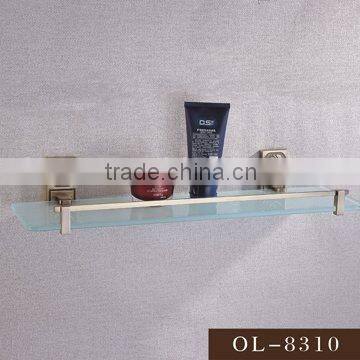 sanitaryware accessories-brass glass shelf