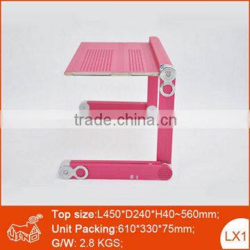 Modern style metal folding computer table design for laptop