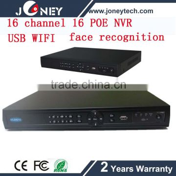 2016 new Professional realtime ONVIF 16 ch NVR with16 poe