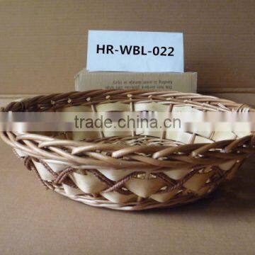 round willow handled fruit basket hot sell in UK