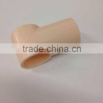 JY-A001|Coated Steel Pipe Plastic Joint|Lean Tube Plastic Pipe Clamp|OD 28mm Lean Pipe Tee Plastic Tubing Joint photo-4