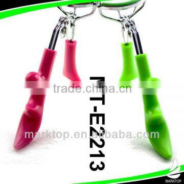 Red / green easy handle eyelash curlers