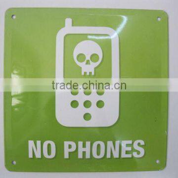 Cangnan Warning Enbossed Metal Sign