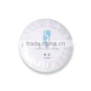 good quality disposable hotel bath round soap with Pleat Wrap ! packing