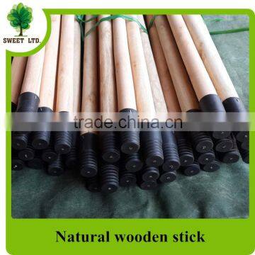 Chinese factory natural wooden broom stick wooden handle for broom and mops